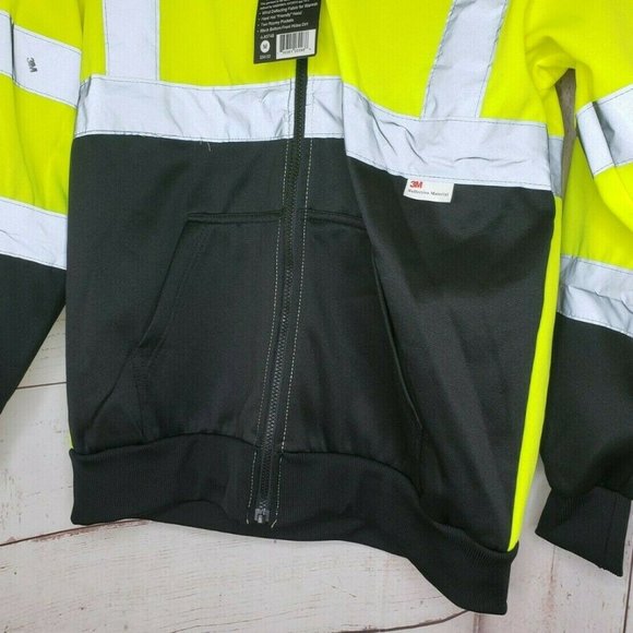 High Visibility M 3M AAA Northeastern Jacket - Picture 11 of 12